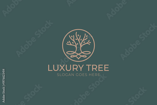 Luxury Tree Logo Representing Heritage, Nature, and Premium Lifestyle