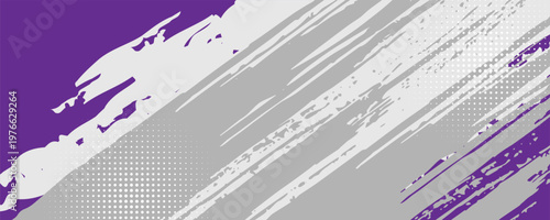 Abstract art using the main colors of purple, gray and white, with lines and small dots that create a sense of movement and energy that is free and natural, blending together perfectly.eps,10