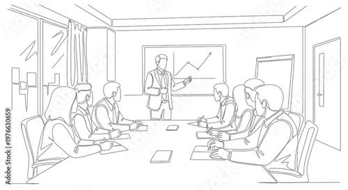 Business people in a meeting room.