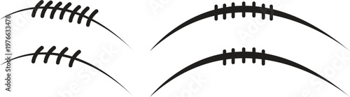 American football oval ball vector set collection group isolated on transparent background for sport competition game design, professional athletic equipment icon for website.