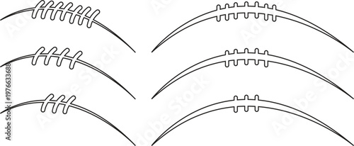 American football oval ball vector set collection group isolated on transparent background for sport competition game design, professional athletic equipment icon for website.