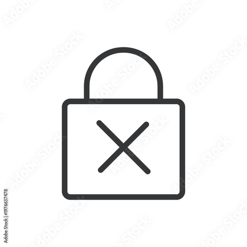 Padlock, security, protection, safe line icon. Security, password, privacy, private information, safety concepts. Editable stroke. Vector illustration