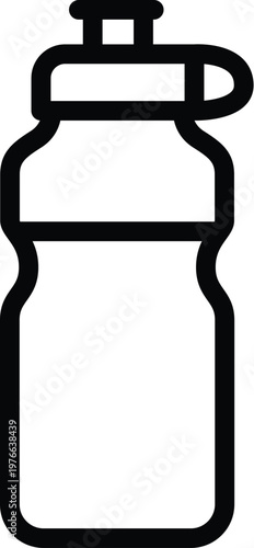 Tumbler line icon for hydration and healthy water intake