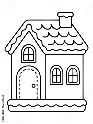 Cozy Gingerbread House: A charming gingerbread house, intricately designed with whimsical details, stands as a symbol of warmth and festive delight.