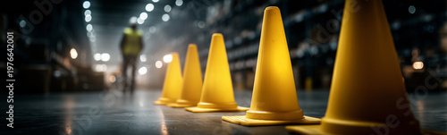 Pathway of Warning: A row o...