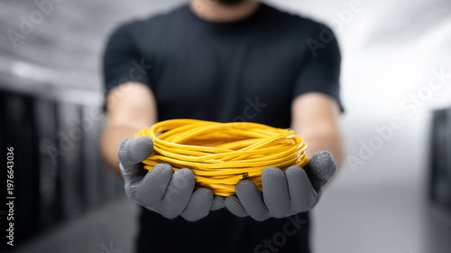 Network Cable in Hand: A sk...