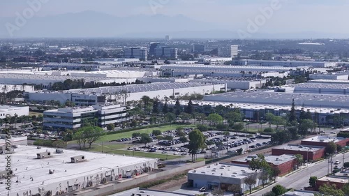 Wallpaper Mural Establishing Aerial of Torrance Industrial Park Torontodigital.ca