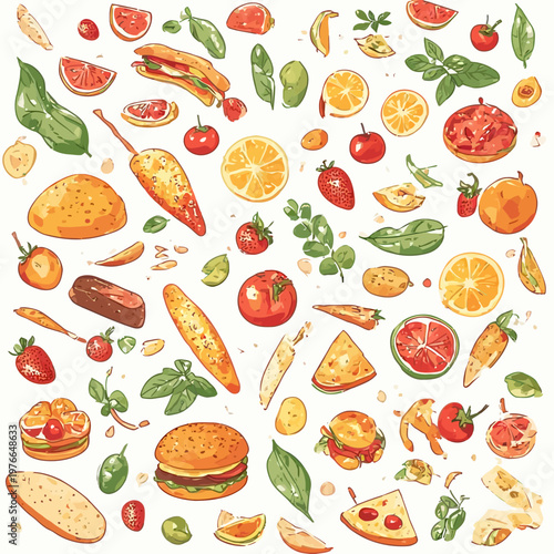 food pattern design very cool