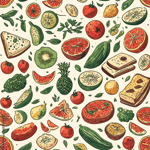 food pattern design very cool