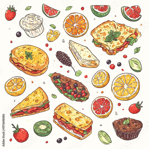 food pattern design very cool