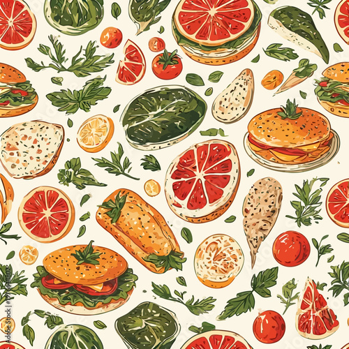 food pattern design very cool