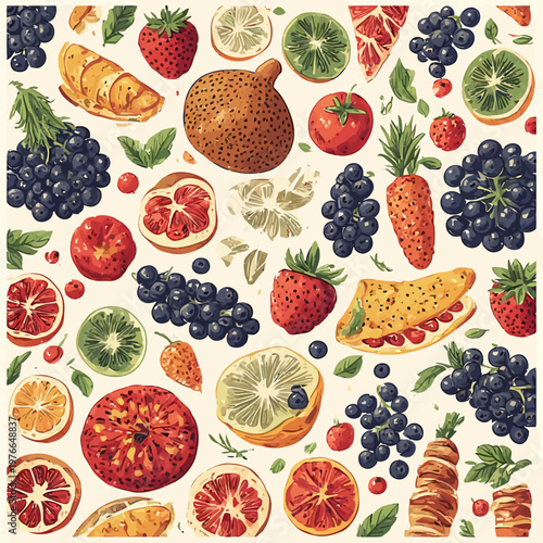 food pattern design very cool