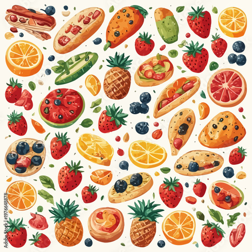 food pattern design very cool