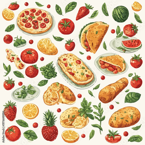 food pattern design very cool