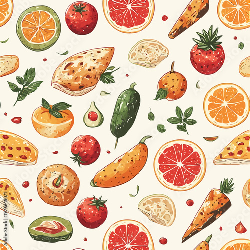 food pattern design very cool