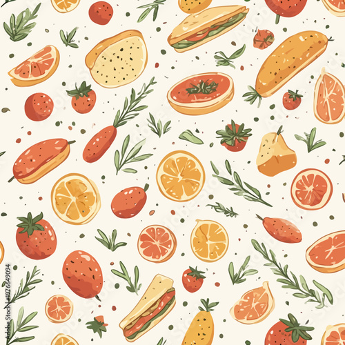 food pattern design very cool