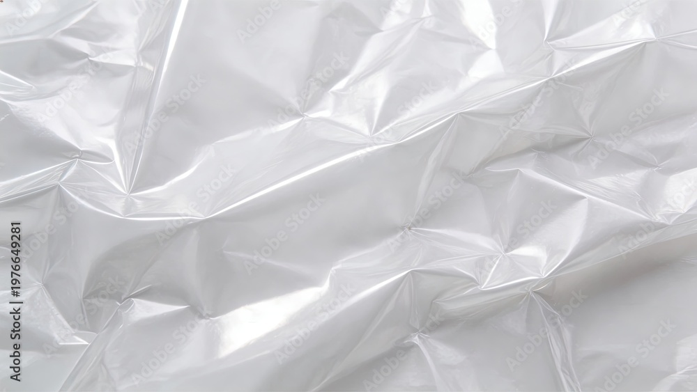 Fototapeta premium Crumpled white paper texture background wrinkled surface with soft shadows and highlights abstract minimalist design for creative projects high resolution stock photo