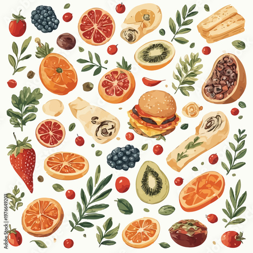 food pattern design very cool