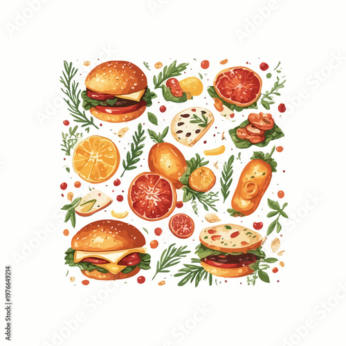 food pattern design very cool