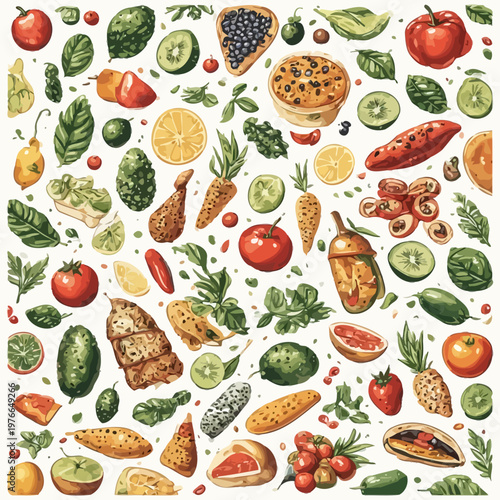 food pattern design very cool