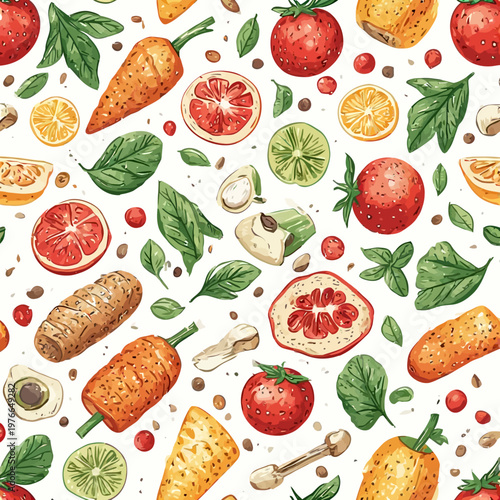 food pattern design very cool