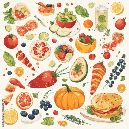 food pattern design very cool