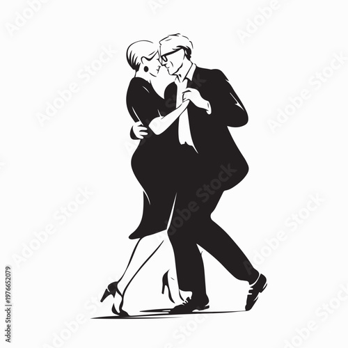 Active Senior Couple Dancing Together At Celebration Party