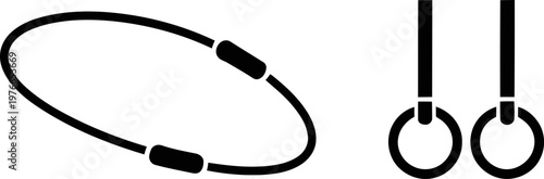 Black bracelet with adjustable clasp and dual ring hooks for keys or accessories