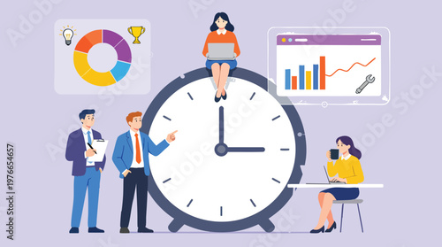 Professional Team Collaboration and Data Analysis on a Giant Timepiece