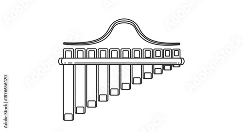 harp musical instrument vector illustration