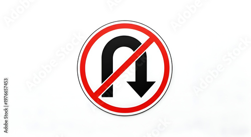 Free Download No U Turn Traffic Sign Symbol. - GFXLoad