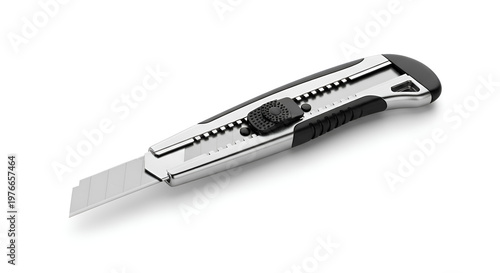 Utility knife on white background.