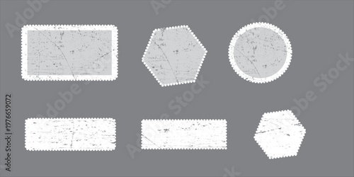  Postage stamp grunge art 