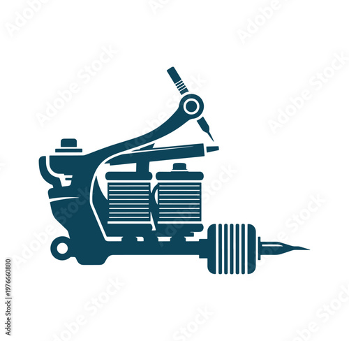 Tattoo machine graphic design element for artists and studios  tattooing tool