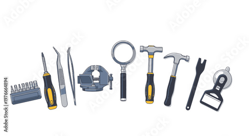 Assorted Hand Tools Collection for Repair and Construction Projects