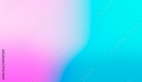 Obraz na plátně Vibrant cyan pink smooth gradient blend
