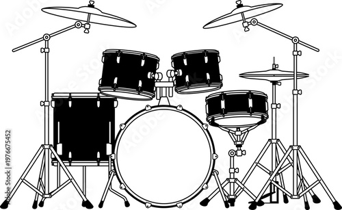 ドラムセットのアイコン