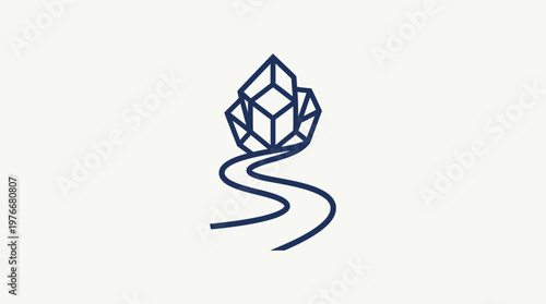 Abstract Geometric Crystal With Winding Path