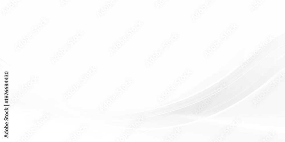 Fototapeta premium A dynamic white abstract background vector featuring blue wavy lines and light curves for a futuristic business wallpaper design with a digital motion texture