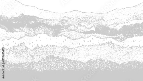 Gray and white abstract layered texture with horizontal bands and speckled pattern decorative design element