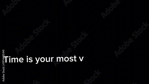 Time Is Your Most Valuable Asset | Motivation Animation