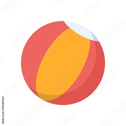 Creative illustration of beach volleyball, emphasizing outdoor sport, teamwork on sand court, summer activity, athletic game, and fun seaside recreation. flat vector illustration.