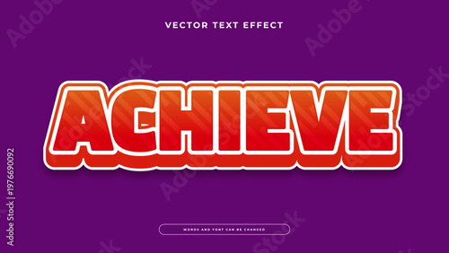 Energetic orange and red gradient text style with dynamic diagonal stripes and thick 3D extrusion