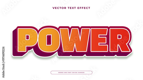 Heavy block 3D text with warm orange to red gradients and deep magenta extrusion for a massive look