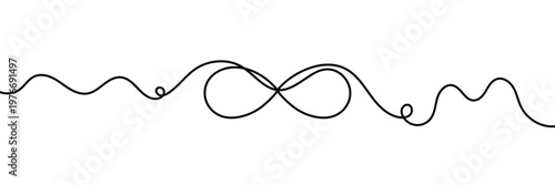 Infinity line art style icon vector. eternal love and limitless possibilities symbol. vector illustration. EPS 10 .