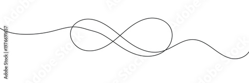 Infinity line art style icon vector. eternal love and limitless possibilities symbol. vector illustration. EPS 10 .