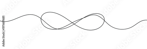 Infinity line art style icon vector. eternal love and limitless possibilities symbol. vector illustration. EPS 10 .