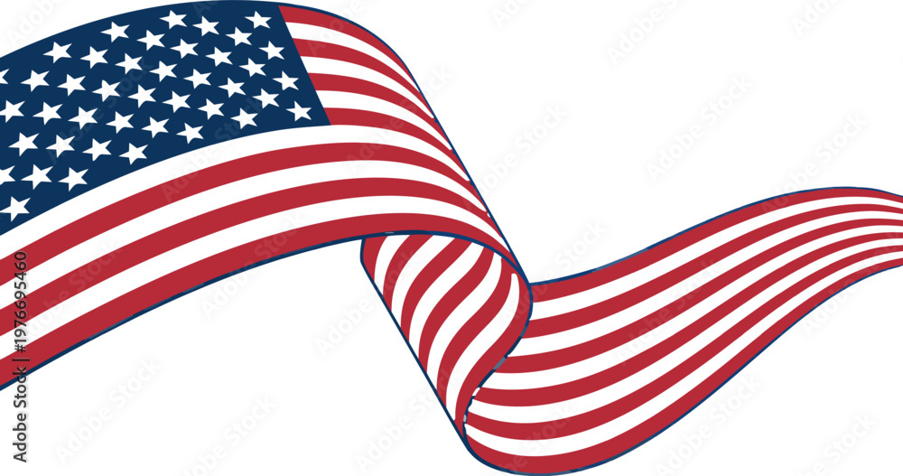 Fototapeta premium USA flag themed background with stars and stripes, perfect for patriotic events and holidays.