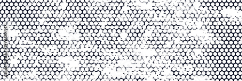 Black metal texture steel background. Perforated sheet metal. vector