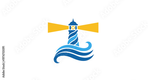 Lighthouse Tower Sea Ocean Navigation Aid.
